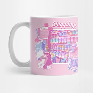 The cute groceries and the shopping related things Mug